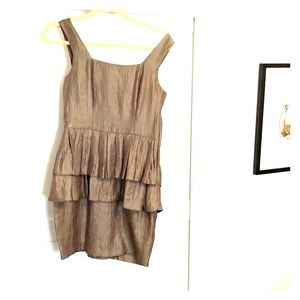 Mini dress with peplum